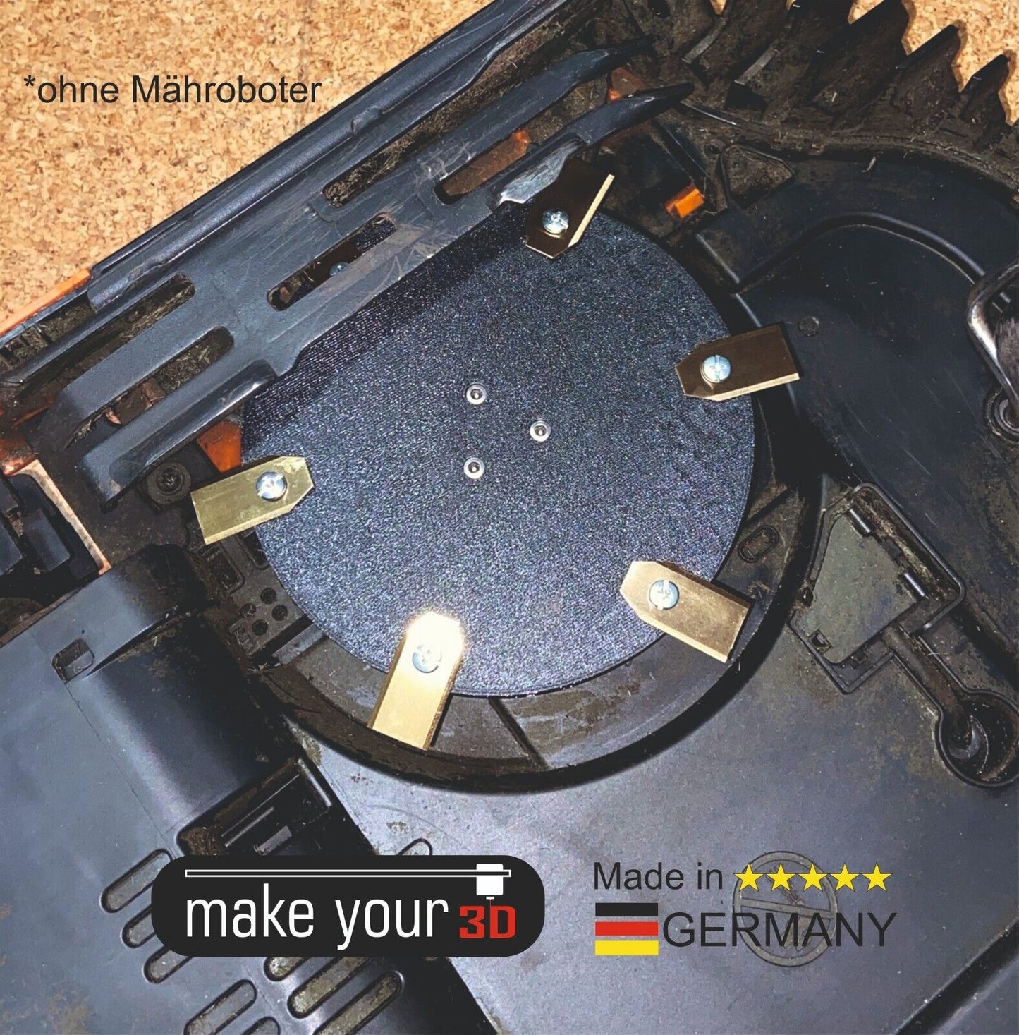 6 Klingen Messerscheibe inkl. 6 Titan Messer für Worx Landroid M500 M700