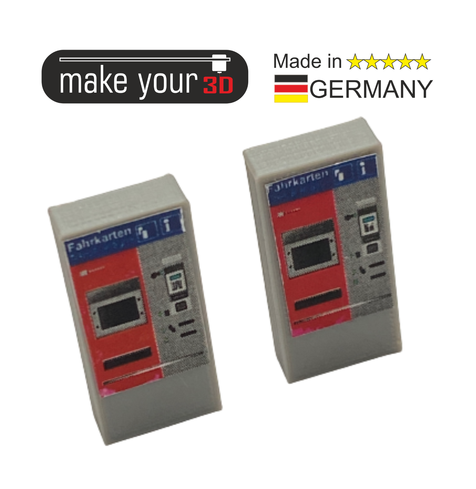 H0 1:87  SET 2St Fahrkartenautomat Ticket Fahrkarten Automat inkl. Decals