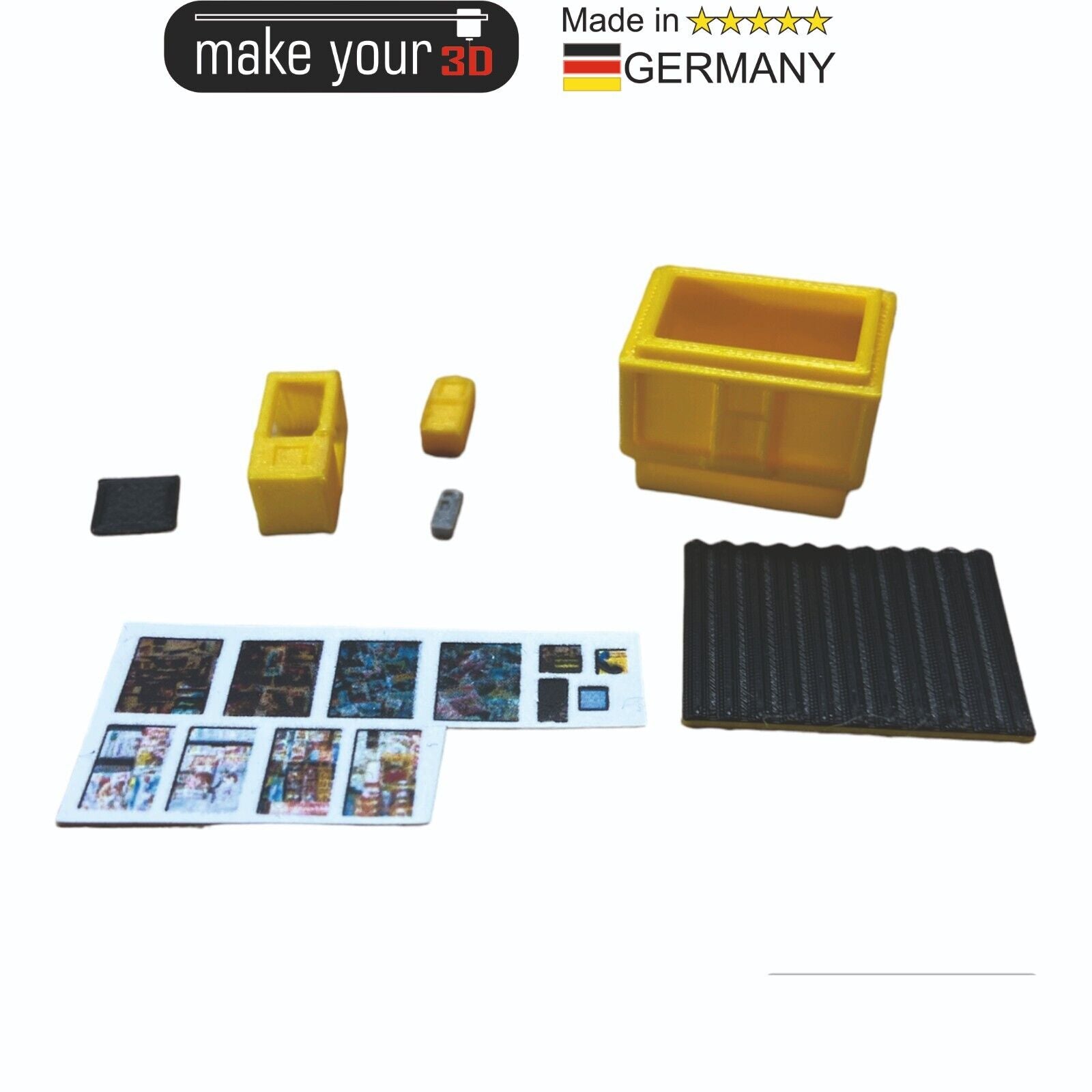 N 1:160  SET Premium DDR Kiosk mit Telefonzelle und Briefkasten inkl. Decals