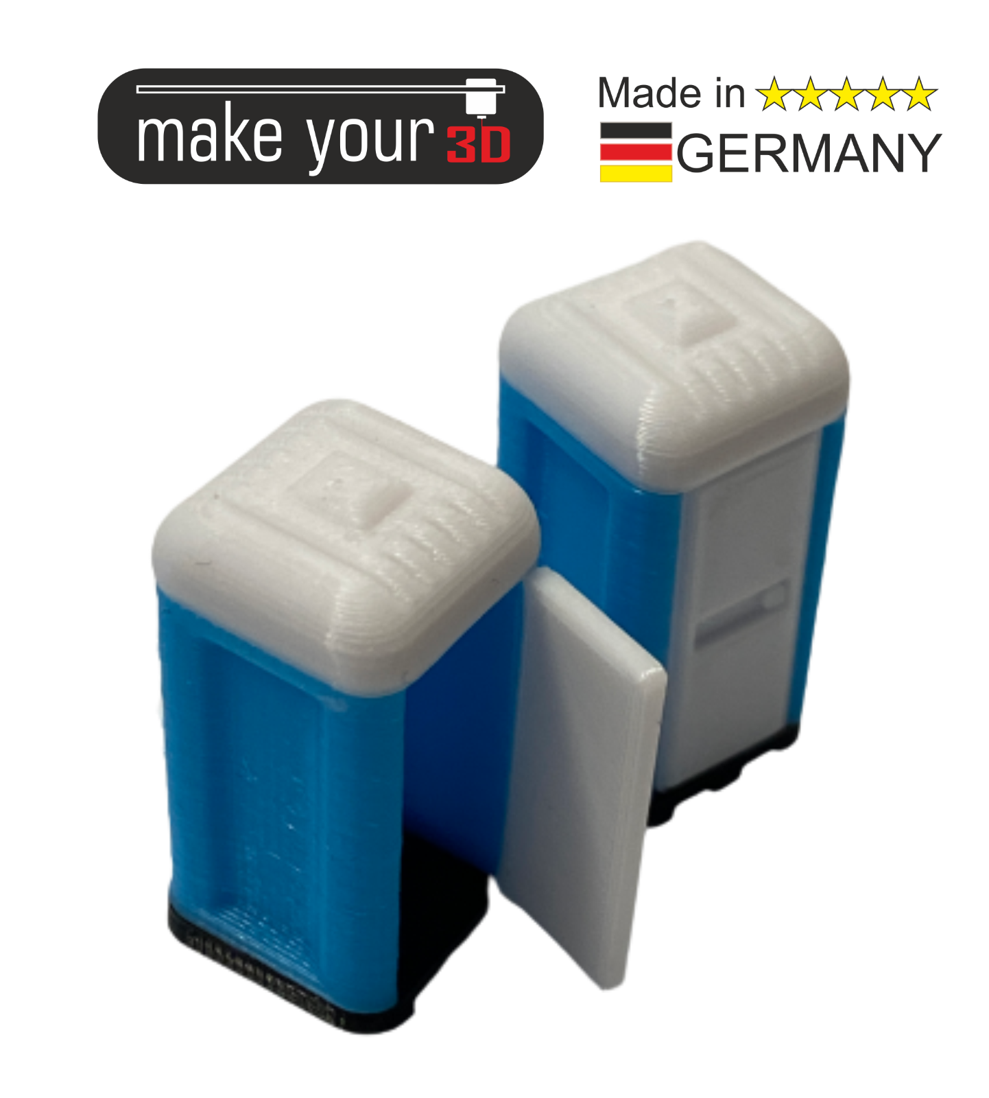 H0 Toiletten Set 1:87 2 Premium Baustellen Mobile Toilette WC Toilettenhäuschen