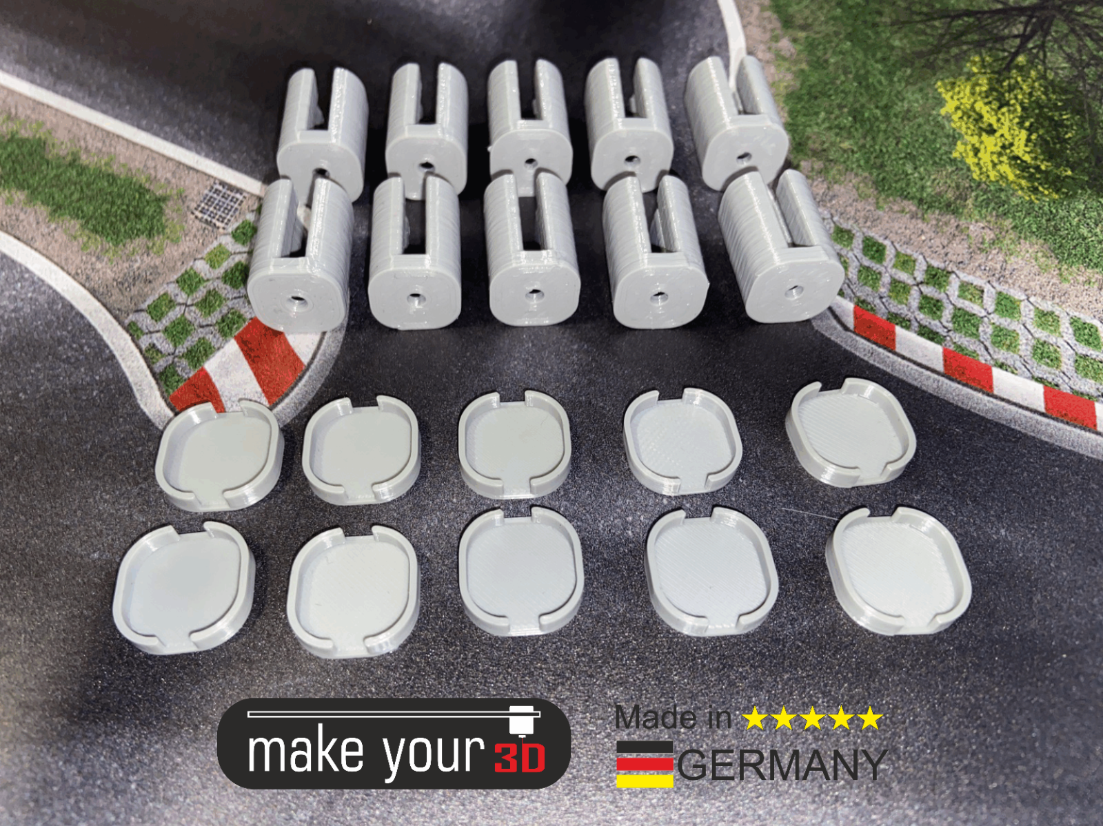 Halter für Stegkabel Streckenbegrenzung 1:43 10 Stk. für Drift Dr!ft Siku