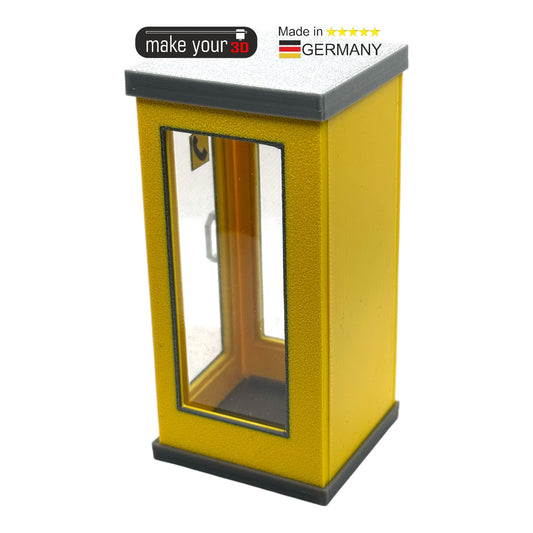 Spur G 1:22,5 Telefonzelle Alt mit Münztelefon | wetterfest aus PETG Kunststoff