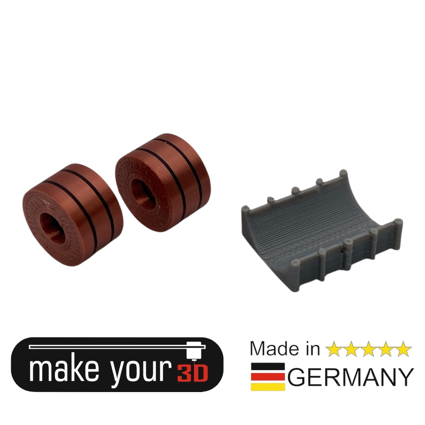 TT 1:120 Ladegut 2 Stk. Stahl Kupfer Coils Set mit Halter für Flachwagen