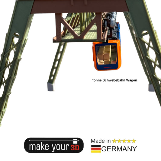 H0 1:87 Schwebebahn Gerüst V2 Wupper passend für WSW Wuppertaler Schwebebahn Modelle