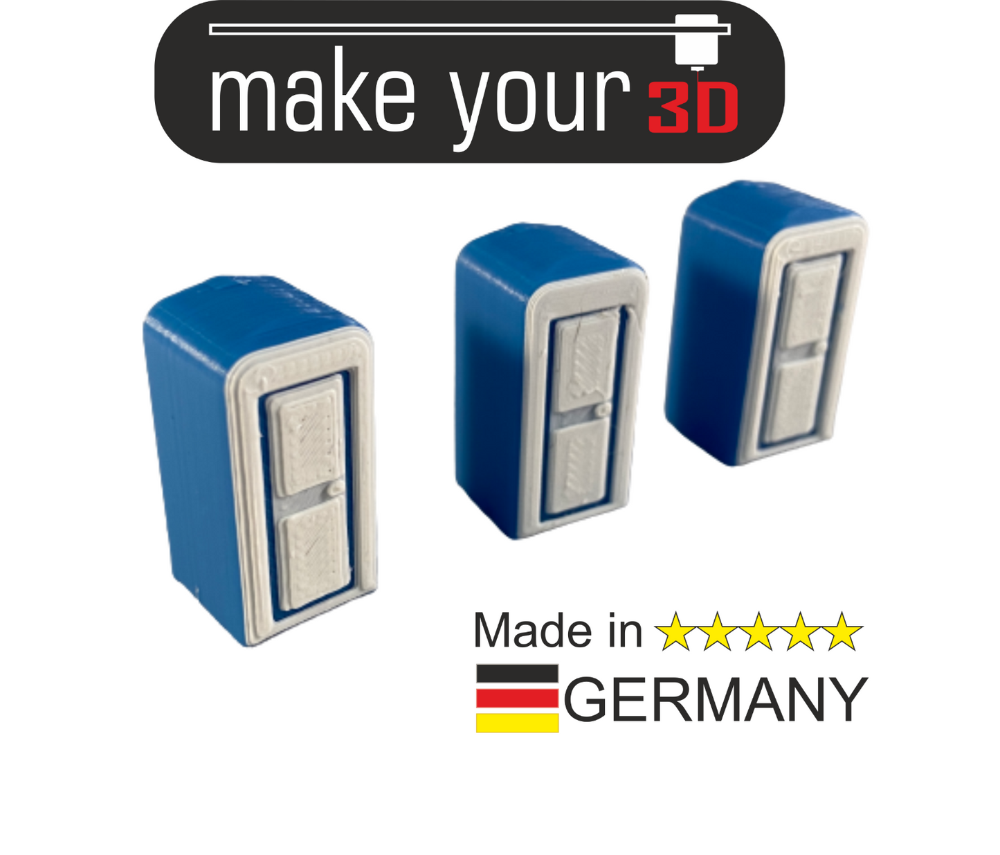 H0 Toiletten Set 1:87 3x Baustellen Mobile Toilette WC Toilettenhäuschen