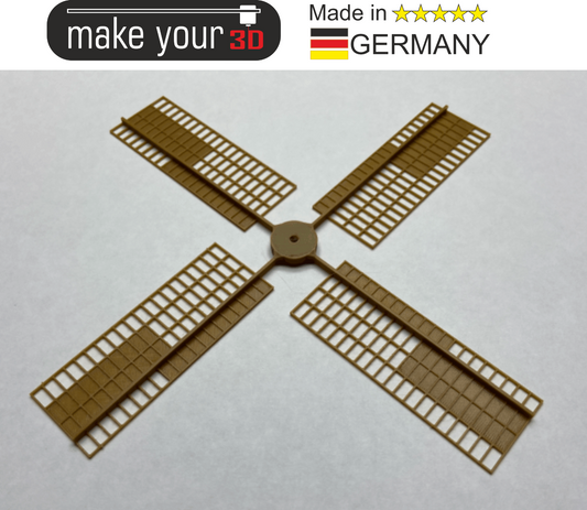 H0 1:87  Flügel für Windmühle Zubehör Ersatzteil mit eingearbeiteter M3 Mutter B