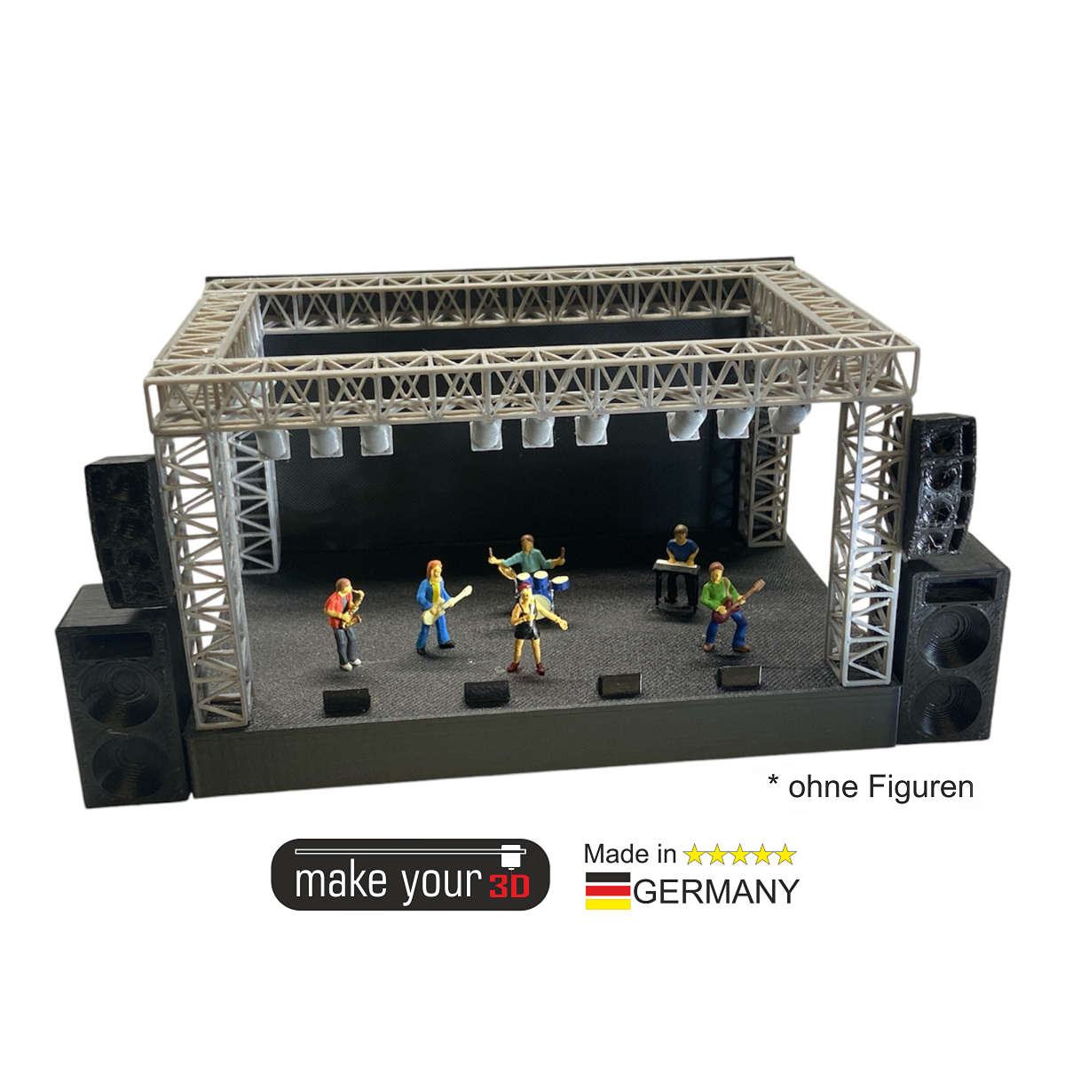 Spur H0 1:87  Rockkonzert | Bühne | Open Air Festival | Beleuchtung möglich