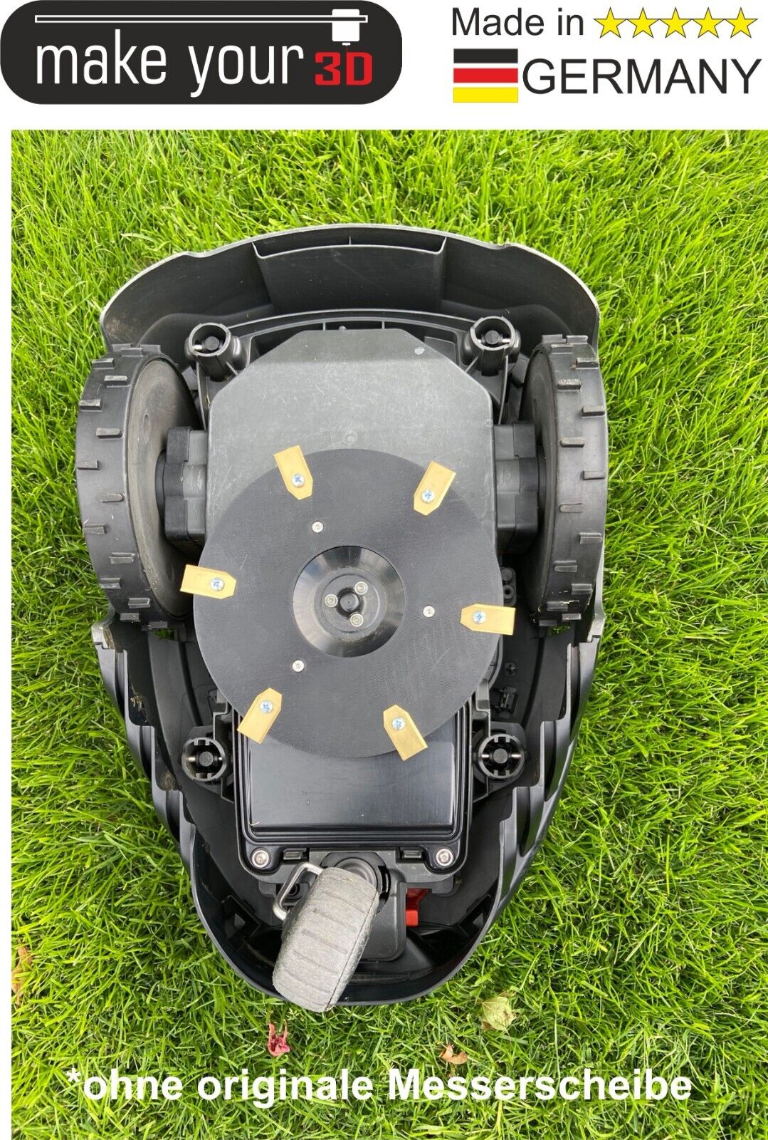 Messerscheibe V1 Erweiterung 23cm / 6 Messer für GARDENA Sileno Life City Smart