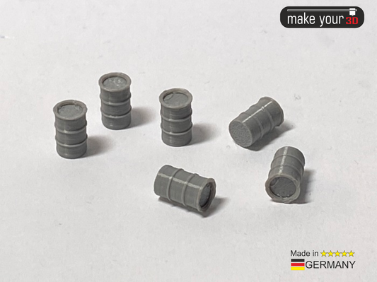 H0 1:87 SET 6 Stk. Ölfässer Fässer Fass 