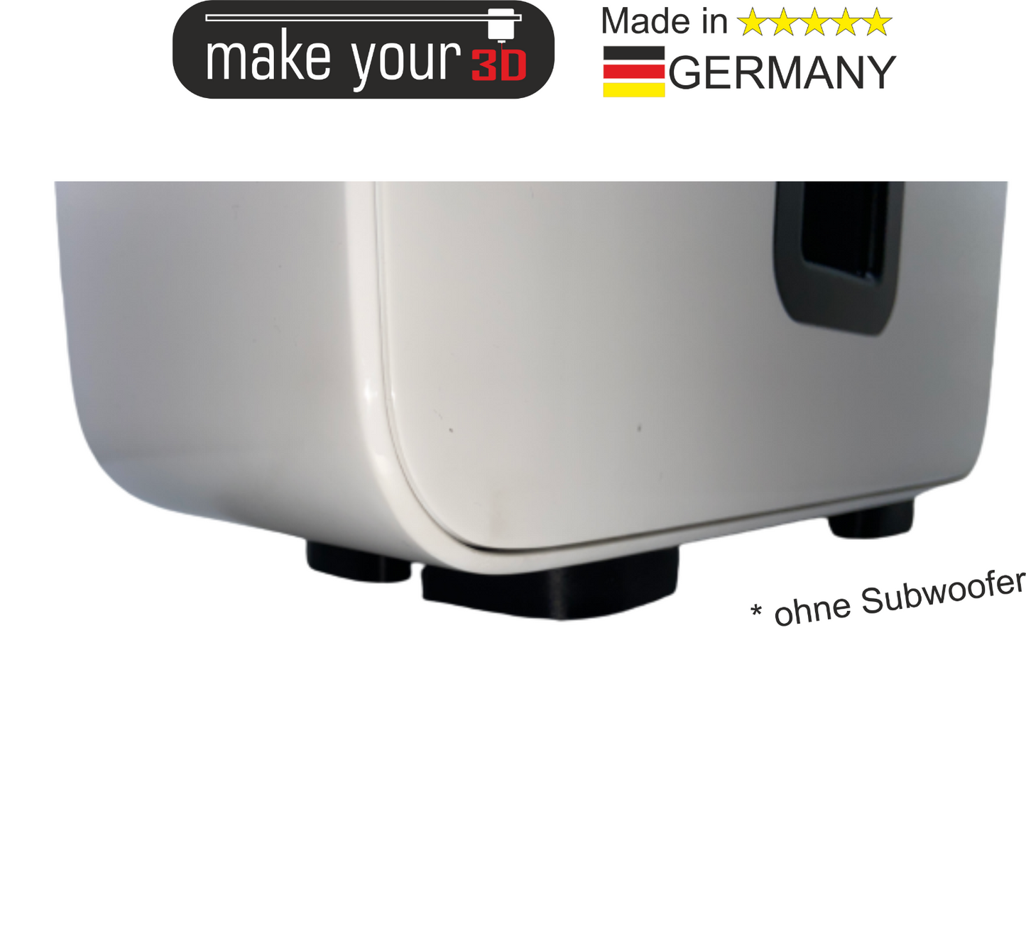 MakeYour3D High-End Subwoofer Füße Schwingungsdämpfer Dämpfer für SONOS Sub     