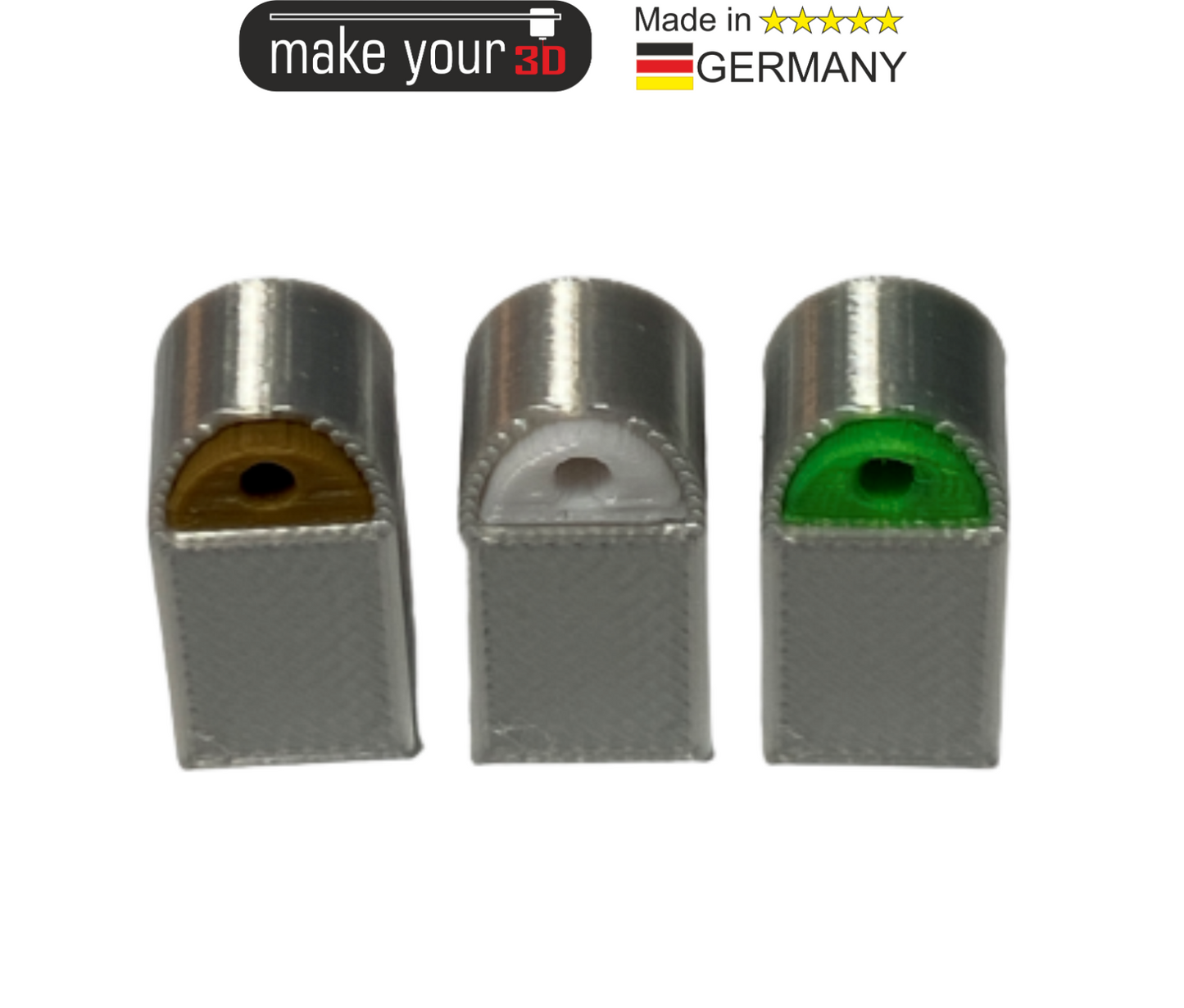 H0 Glascontainer Altglas Container 1:87 Set 3 Stk. Silber 3 Farben