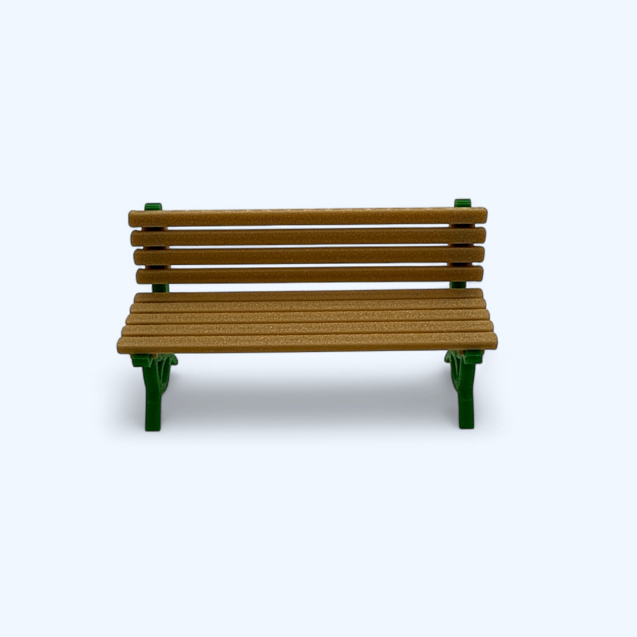 Spur G 1:22,5 SET 1Stk. Parkbank Grün - wetterfest aus PETG Kunststoff