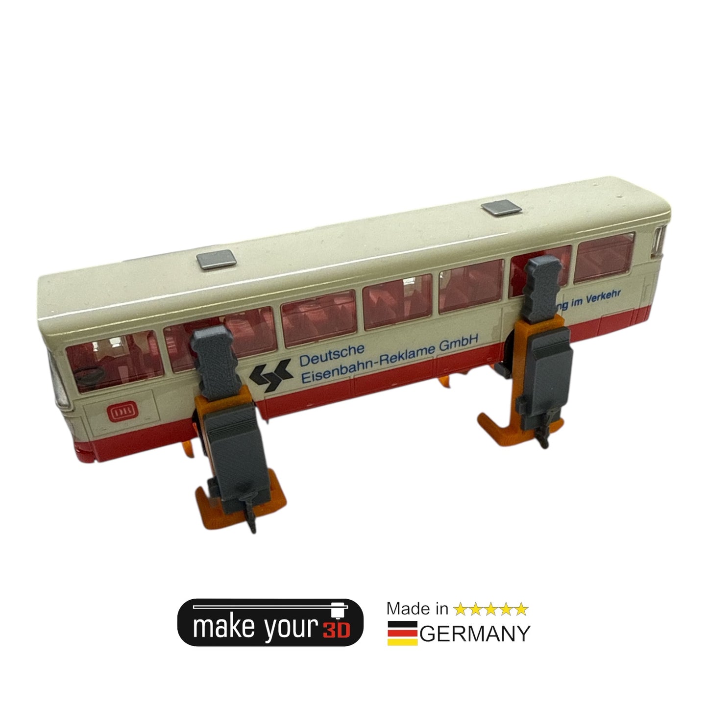 Spur H0 1:87  4 Stk. Bus LKW Hebebühne | Mobile und Stationäre Hebebühne