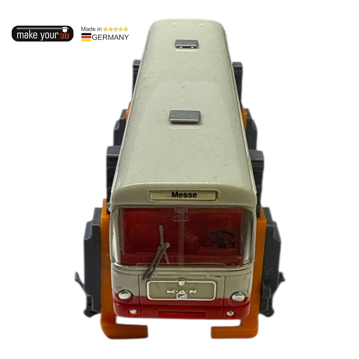 Spur H0 1:87  4 Stk. Bus LKW Hebebühne | Mobile und Stationäre Hebebühne