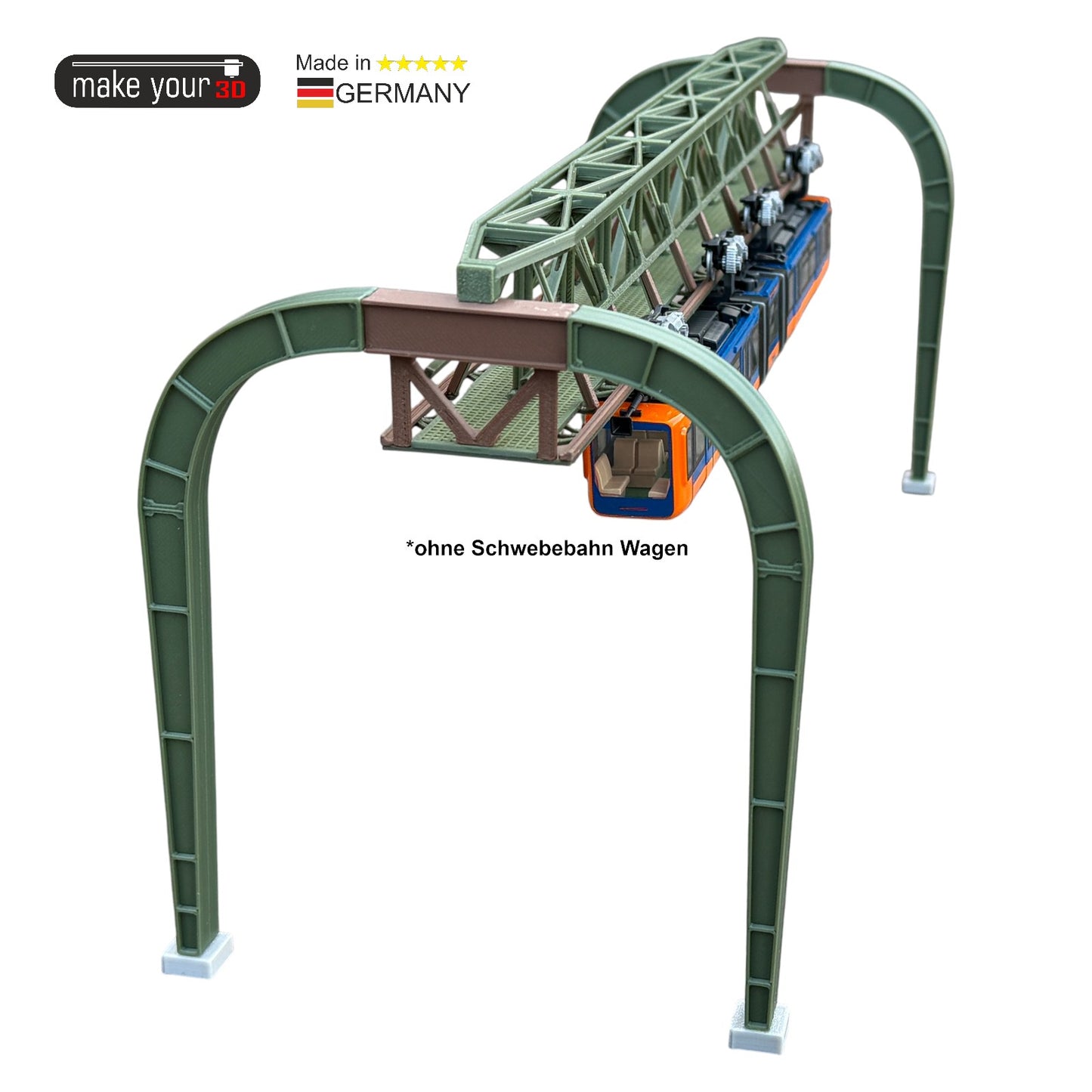 H0 1:87 Schwebebahn Straßengerüst passend für WSW Wuppertaler Schwebebahn Modelle