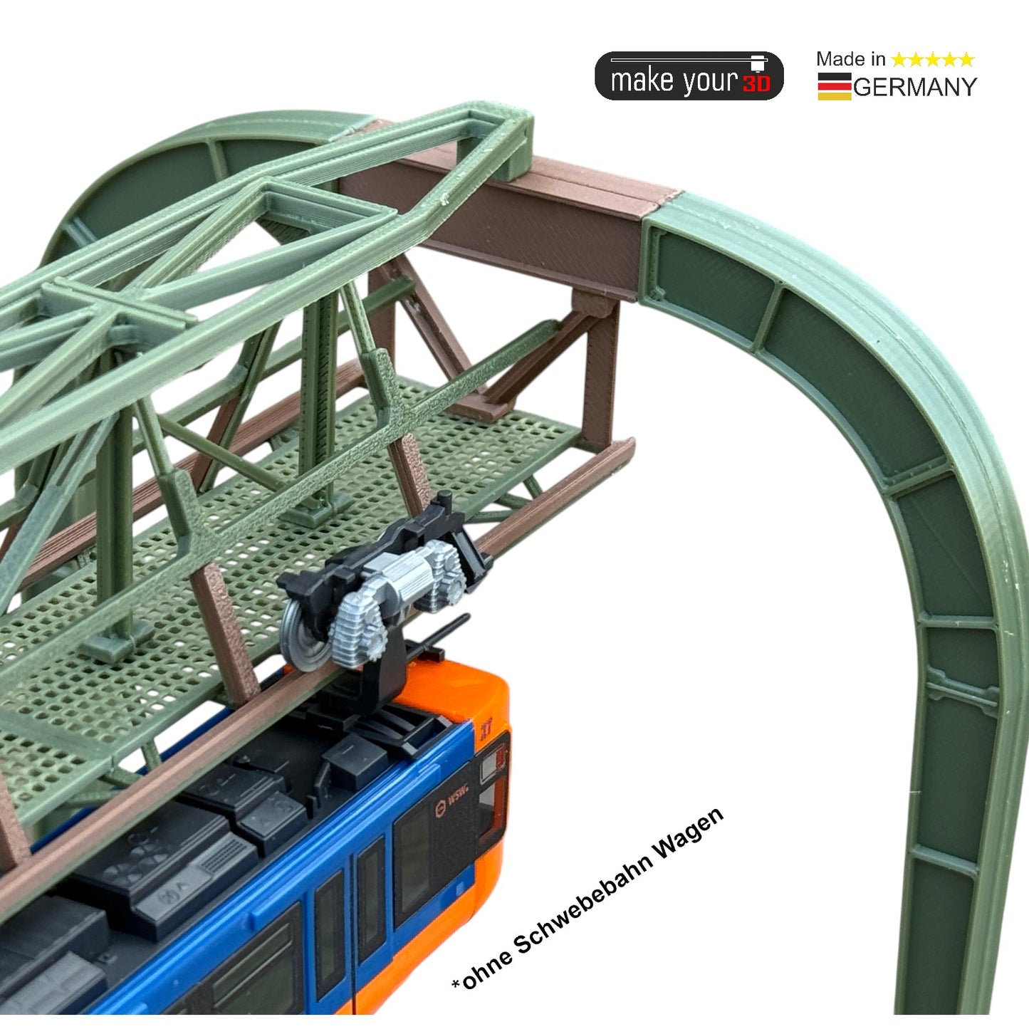 H0 1:87 Schwebebahn Straßengerüst passend für WSW Wuppertaler Schwebebahn Modelle