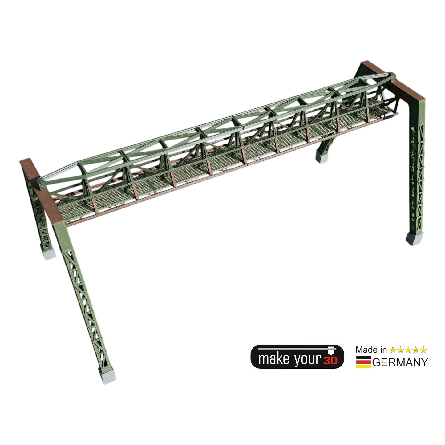 H0 1:87  Schwebebahn Gerüst V2 Wupper passend für WSW Wuppertaler Schwebebahn Modelle