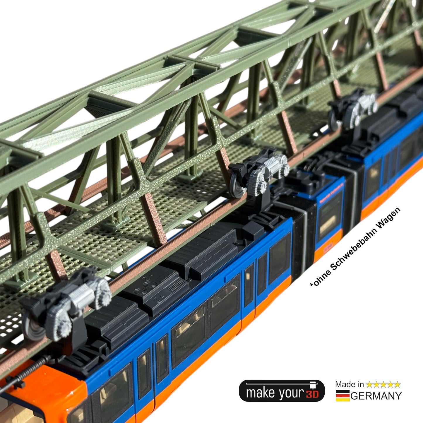 H0 1:87  Schwebebahn Gerüst V2 Wupper passend für WSW Wuppertaler Schwebebahn Modelle