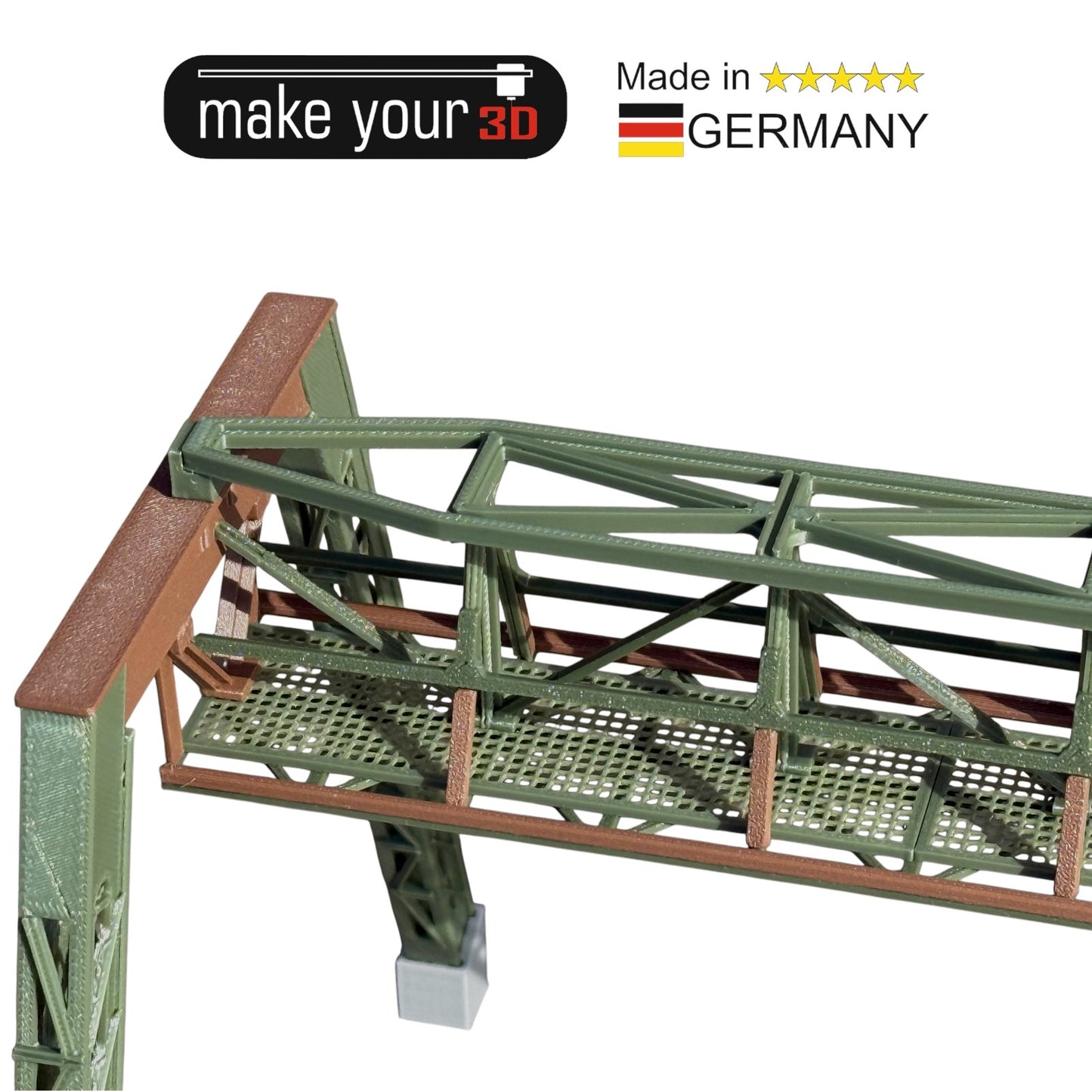 H0 1:87  Schwebebahn Gerüst V2 Wupper passend für WSW Wuppertaler Schwebebahn Modelle