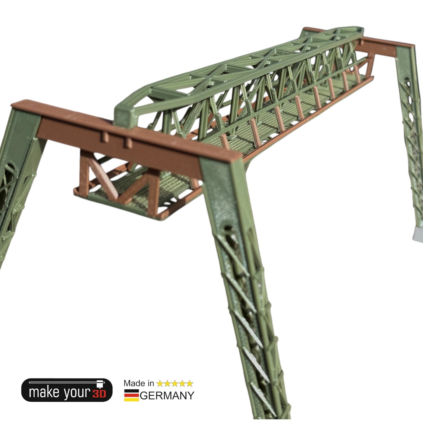 H0 1:87  Schwebebahn Gerüst V2 Wupper passend für WSW Wuppertaler Schwebebahn Modelle