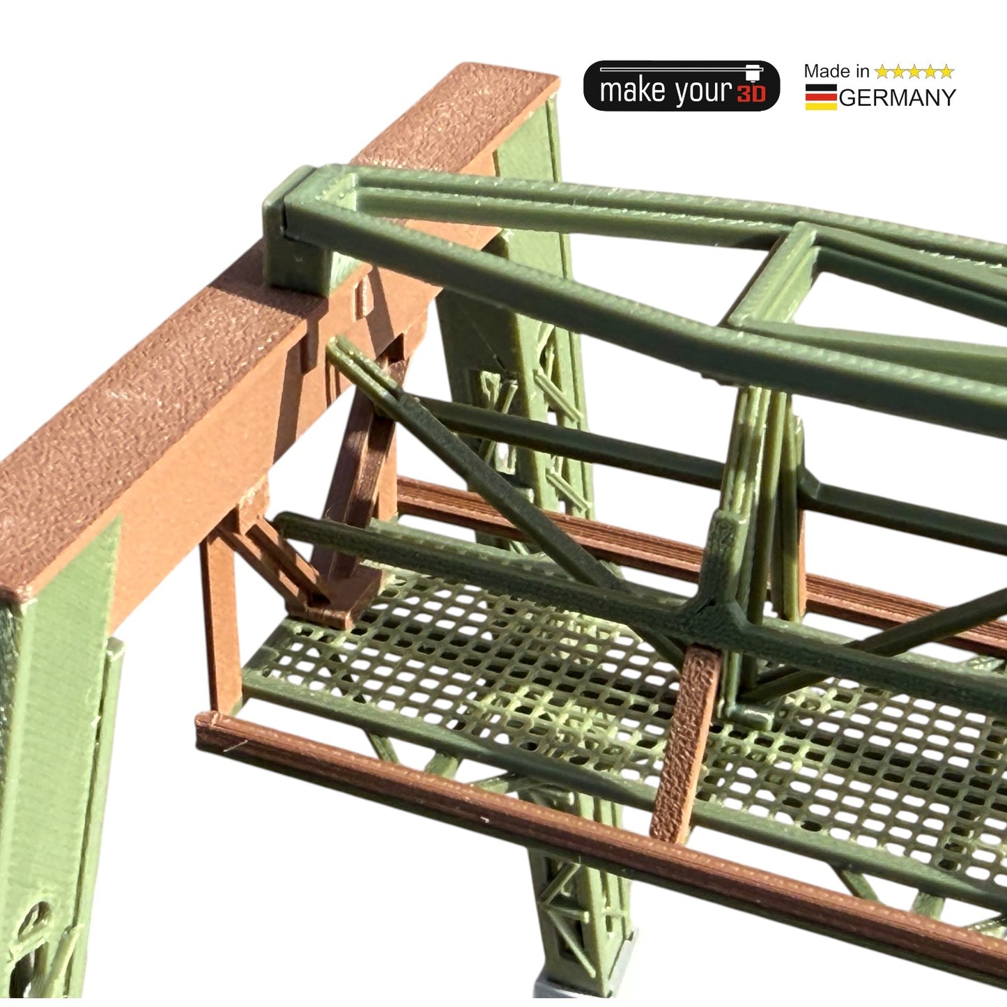 H0 1:87  Schwebebahn Gerüst V2 Wupper passend für WSW Wuppertaler Schwebebahn Modelle