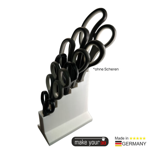 Scherenhalter für 7 Scheren von Länge 5,5 cm bis 14 cm